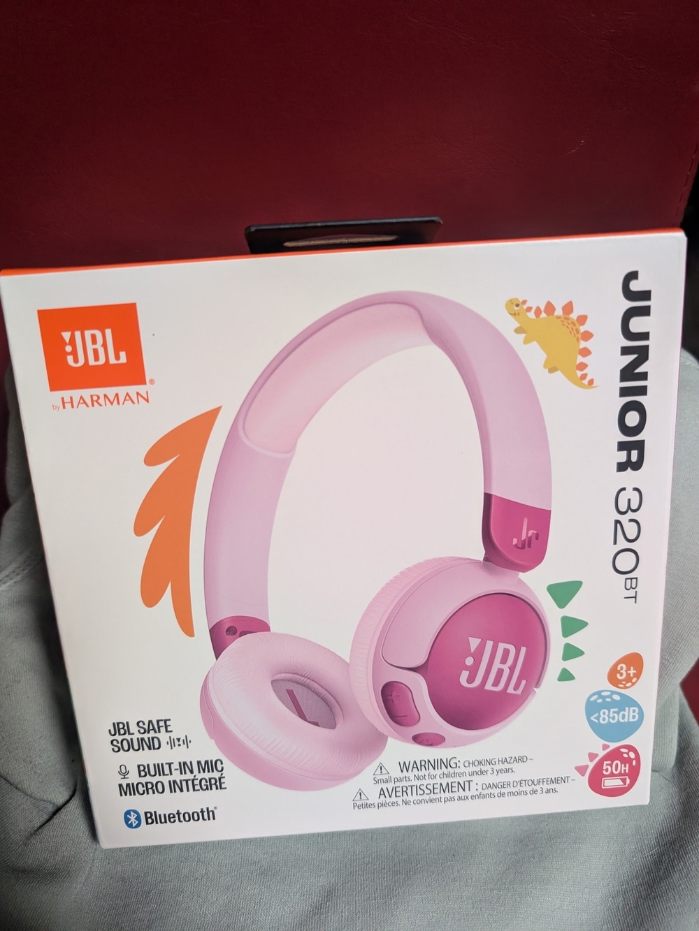 JBL Junior 320BT Kids Wireless Headphones — Pink